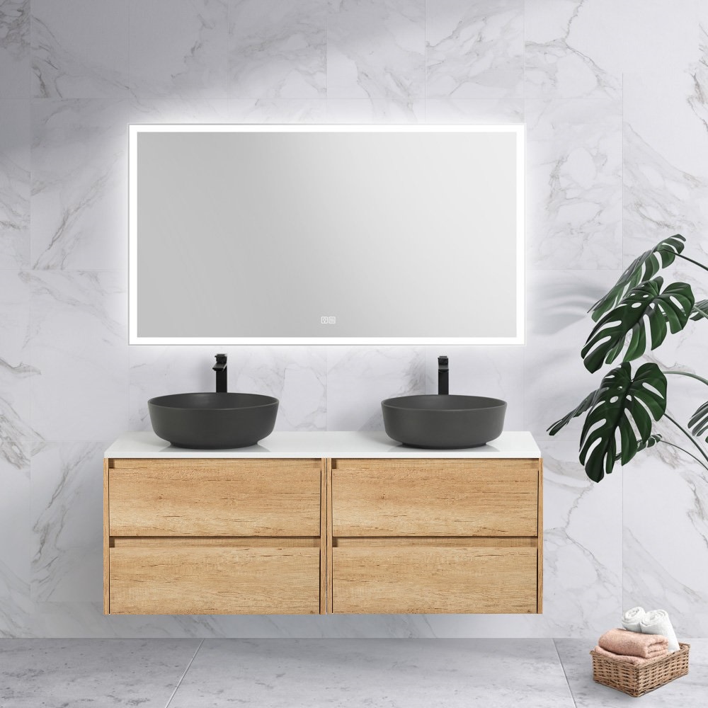 Мебель для ванной BelBagno Kraft 120 см со столешницей Rovere Nebrasca Nature