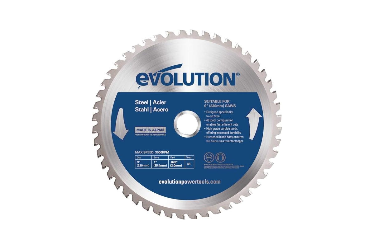 Диск (230х25.4х2,0 мм; 48 зубьев) по стали Evolution EVOBLADE230