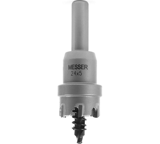 Коронка ТСТ с центрирующим сверлом и толкающей пружиной (24х5 мм) Messer 20-05-024