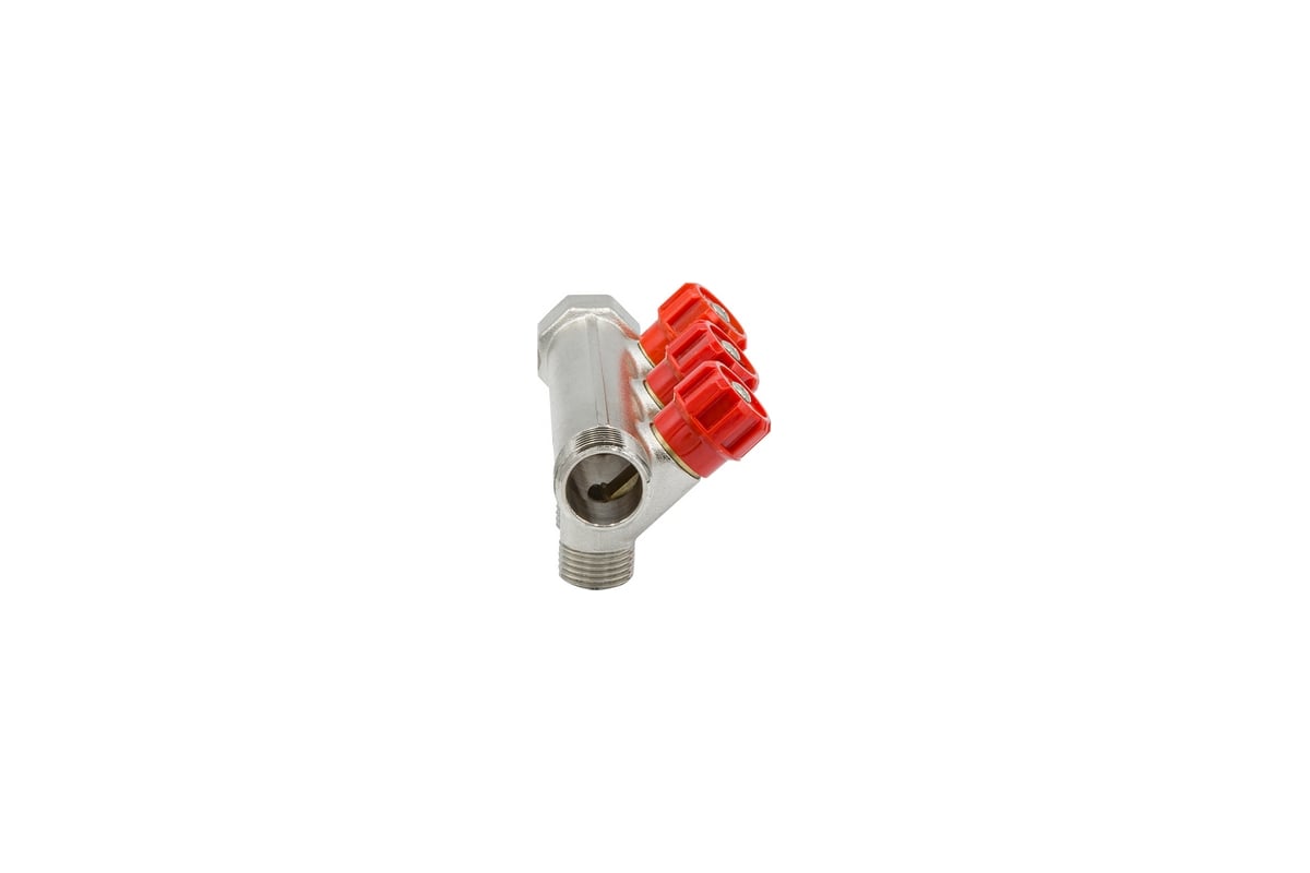 Коллектор VRT 3/4"x1/2", с регулировочными вентилями, 3 выхода 524077