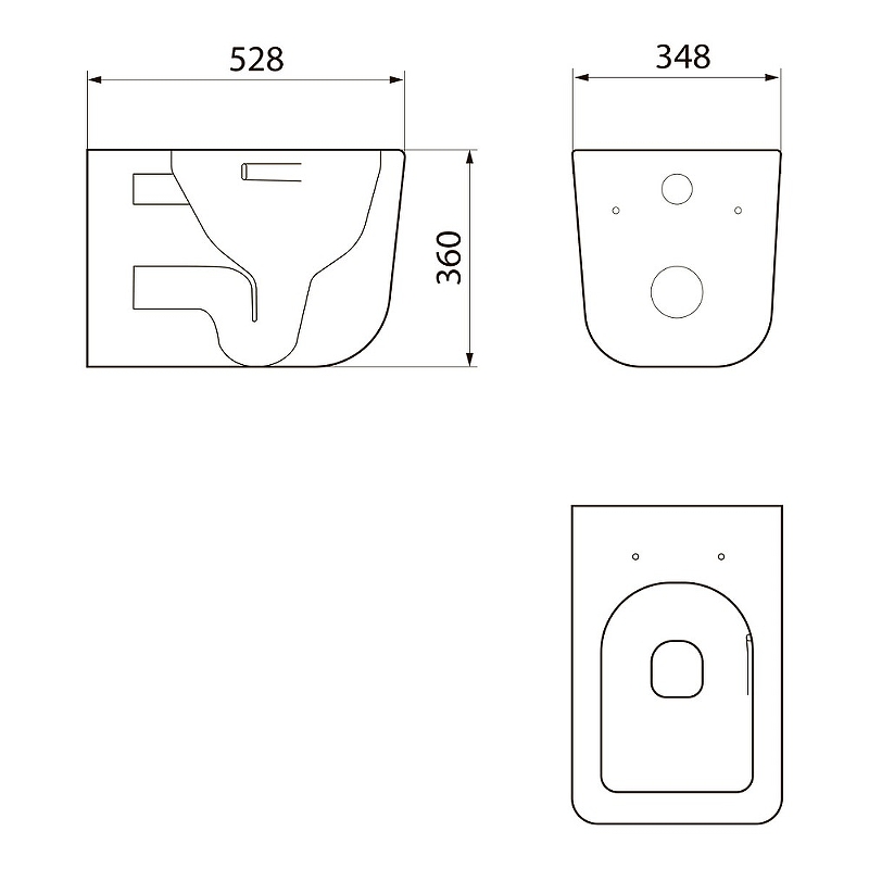 Комплект Point PN48043W унитаз Меркурий PN41831BM + инсталляция Элемент PN45120 + кнопка Ника PN44081W белый