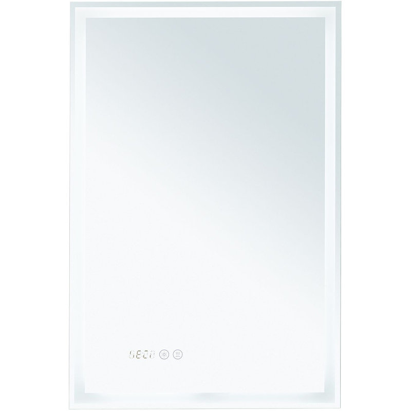 Зеркало Aquanet Оптима 50x75 см с подсветкой, антипар, часы 00288962