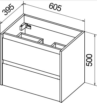 Тумба с раковиной BelBagno Kraft 39-600 60 см