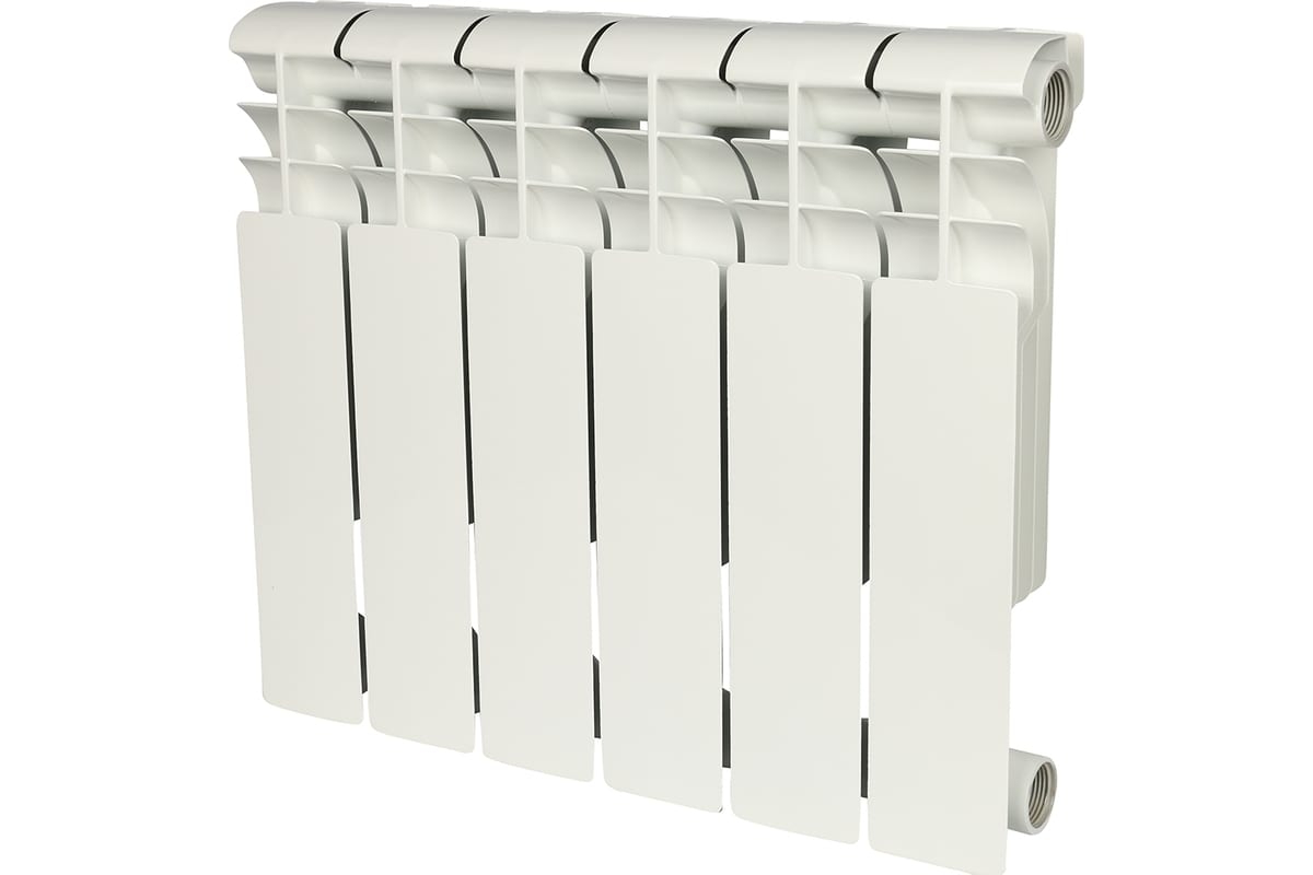 Биметаллический радиатор Rommer Profi BM 350 BI350-80-80-130 6 секций RAL9016 86630