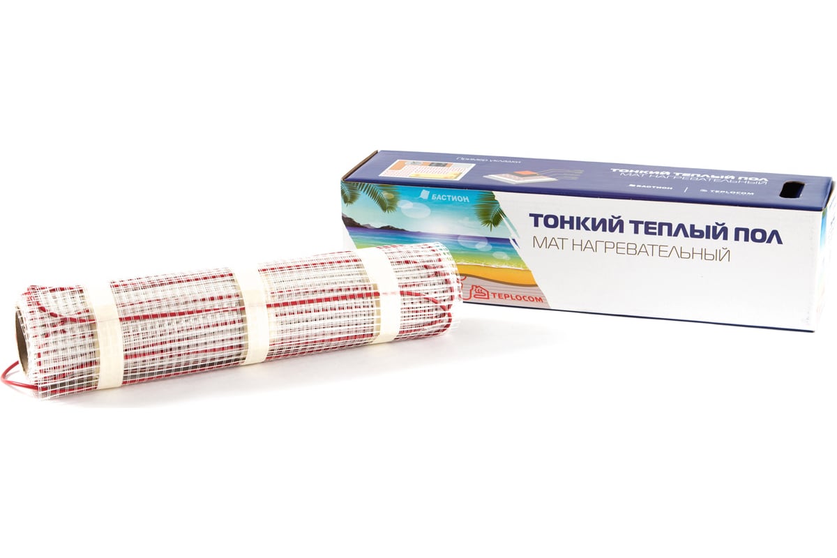 Нагревательные двужильные маты Бастион Teplocom МНД-1,5-240 ВТ 808