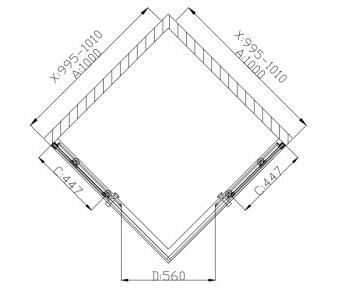 Поддон для душа Grossman Pragma PR-100Q 100x100 квадратный