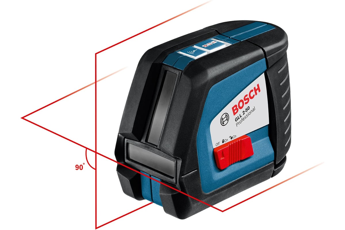Лазерный нивелир Bosch GLL 2-50 + держатель BM1+ лазерный приемник LR2 Bosch 0.601.063.103
