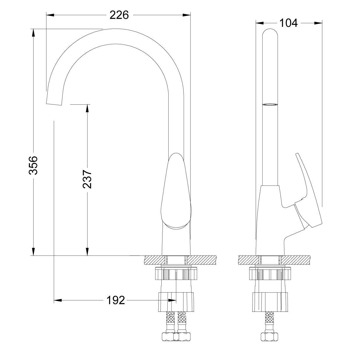 Смеситель для кухни Lemark Linara LM0405PGR грей