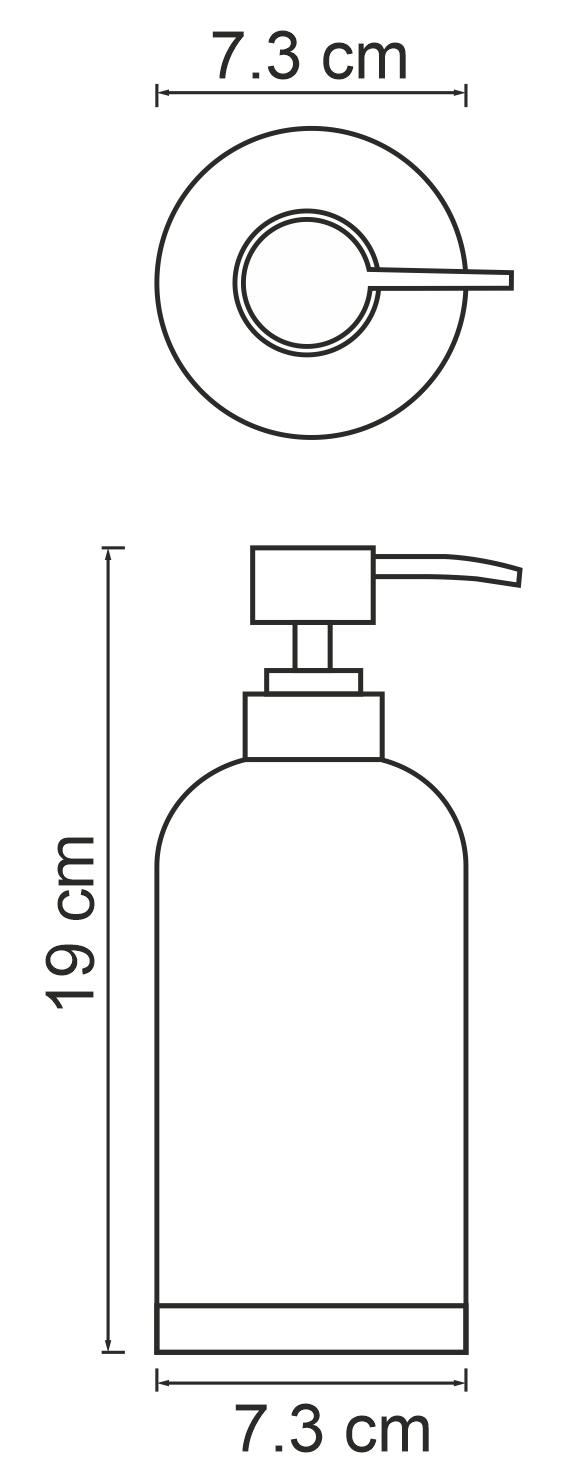 Дозатор жидкого мыла WasserKRAFT Lopau K-3399