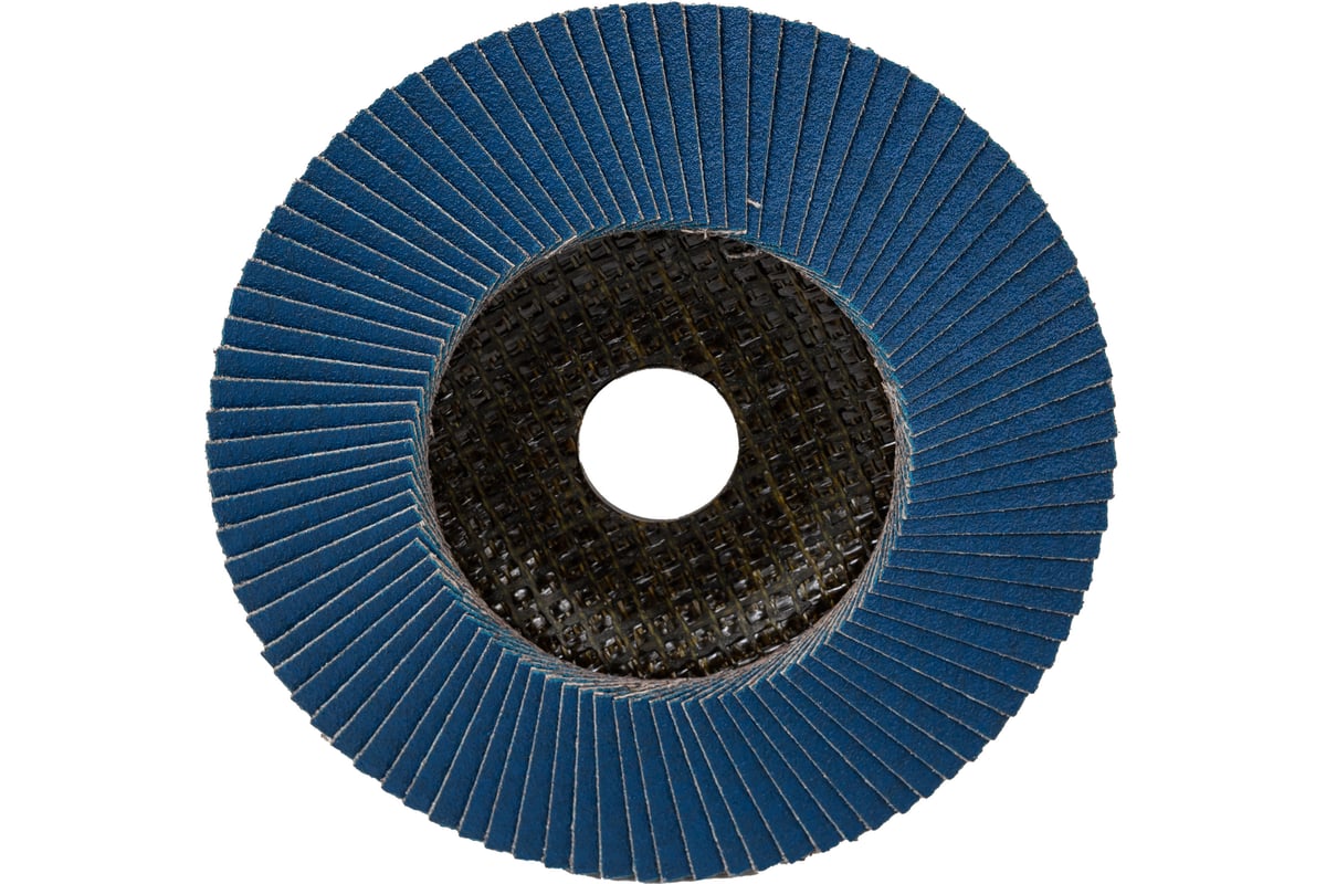 Круг лепестковый торцевой, угловой, цирконат 65% 125х22.2 мм, P-120 ABRAFORM AF-FLAP-CN-125-P120-ZR65