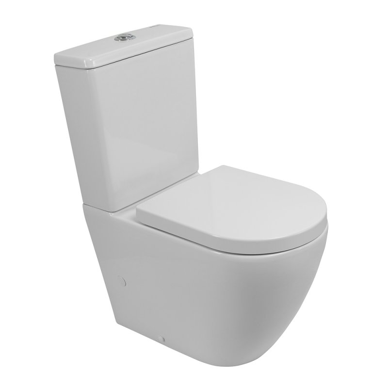 Унитаз-компакт BelBagno Sfera-Tor BB2141CP-TOR/BB2141T безободковый, смыв TORNADO