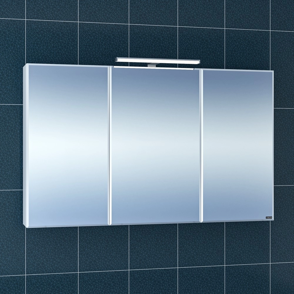 Зеркальный шкаф Санта Стандарт 113020 120 см со светильником