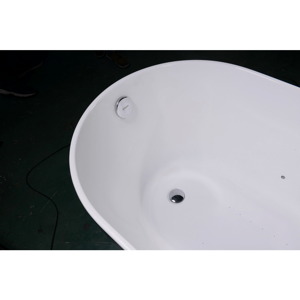 Акриловая ванна Orans BT-NL601 FTSH 175x75 черный, с г/м
