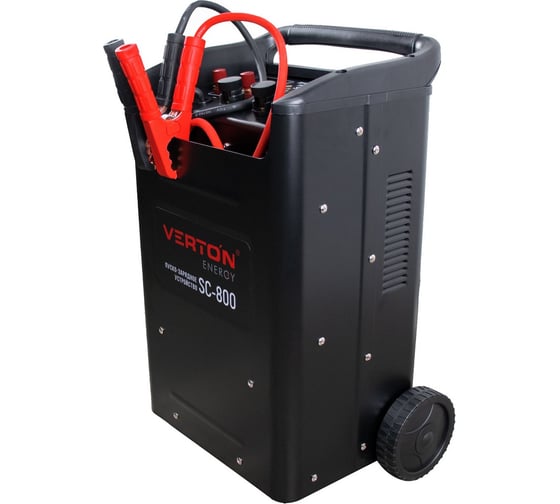 Пуско-зарядное устройство Verton Energy SC-800 (230/50В/Гц,12/24В,емк20-1300Ач,ток зар/зап100А/800А) 01.12780.17932