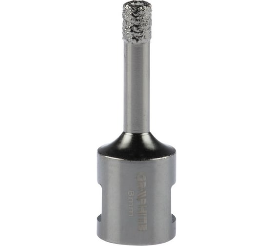 Коронка алмазная вакуумная пайка 8 мм, M14 Graphite 55H301