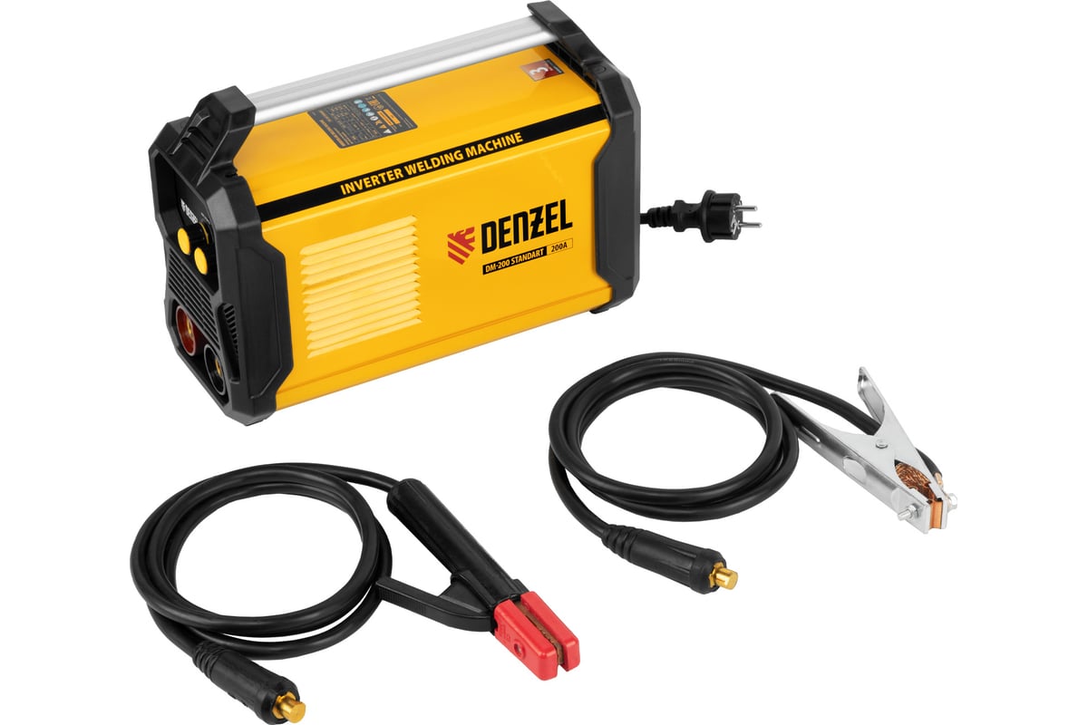 Инверторный аппарат дуговой сварки Denzel dm-200 standart, 200 а 94325