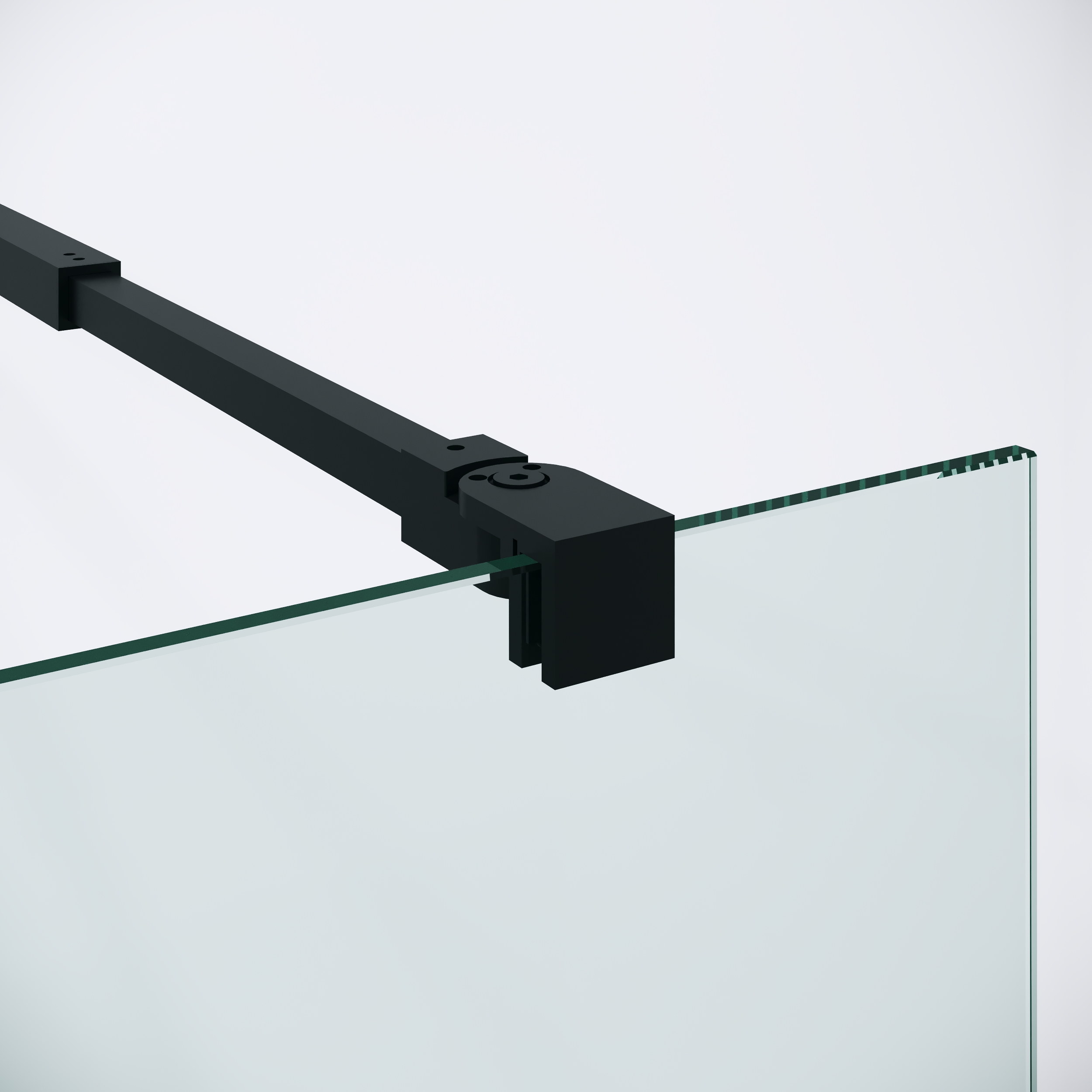 Душевая перегородка Niagara Nova NG-582-12BLACK 120x200 белый градиент, профиль черный матовый