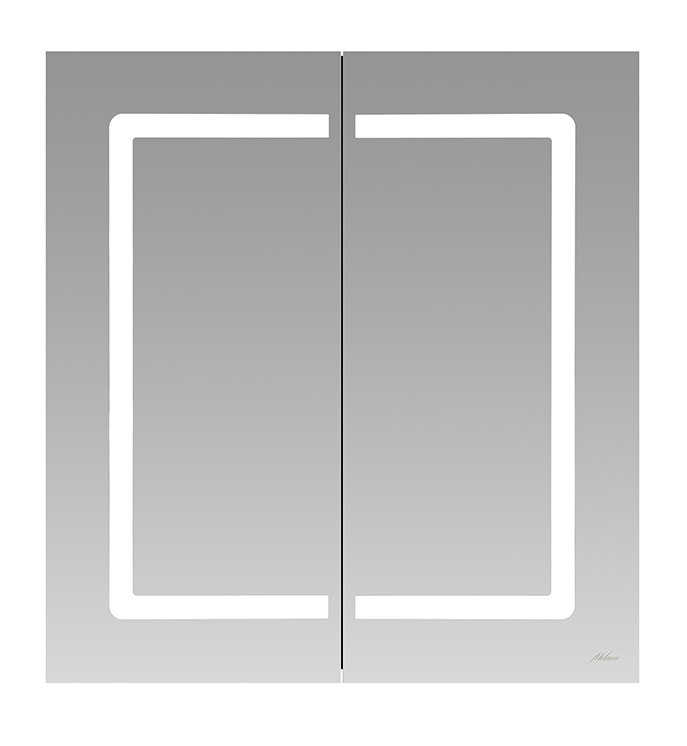 Зеркальный шкаф Melana-6670 MLN-LED016 66 см