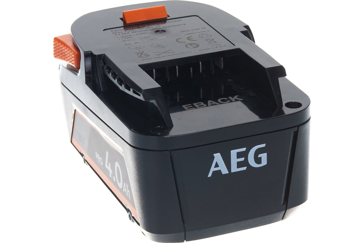 Аккумулятор L1840S 18В, 4Ач, Li-Ion AEG 4935478636