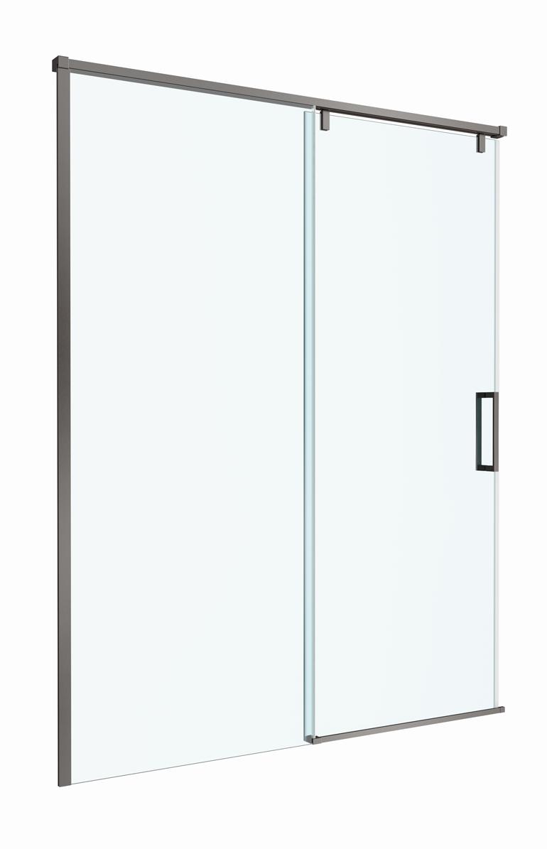 Душевая дверь BelBagno SOFT_CLOSE-1-BF-1-160-C-GM 160x200 прозрачная, оружейная сталь Душевая дверь BelBagno SOFT_CLOSE-1-BF-1-160-C-GM 160x200 прозрачная, оружейная сталь