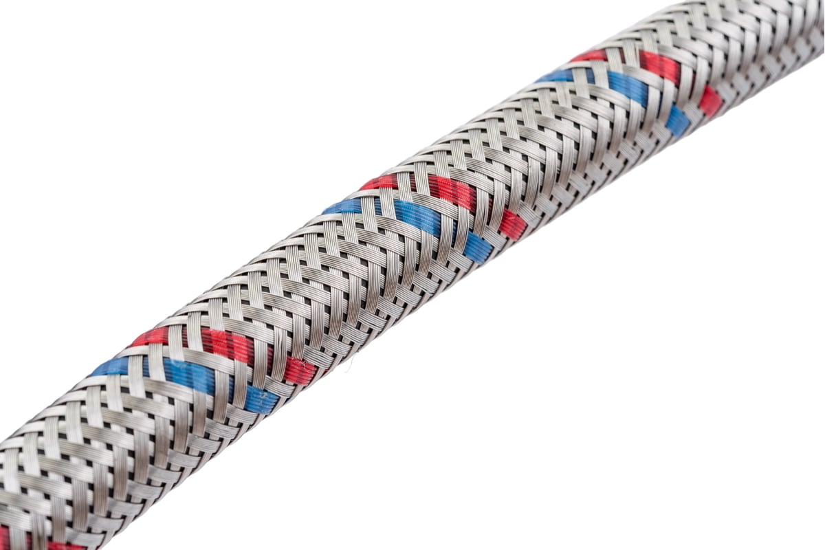 Подводка для смесителя СТМ сталь, 1/2xM10x150 см., короткий штуцер CWFSS150