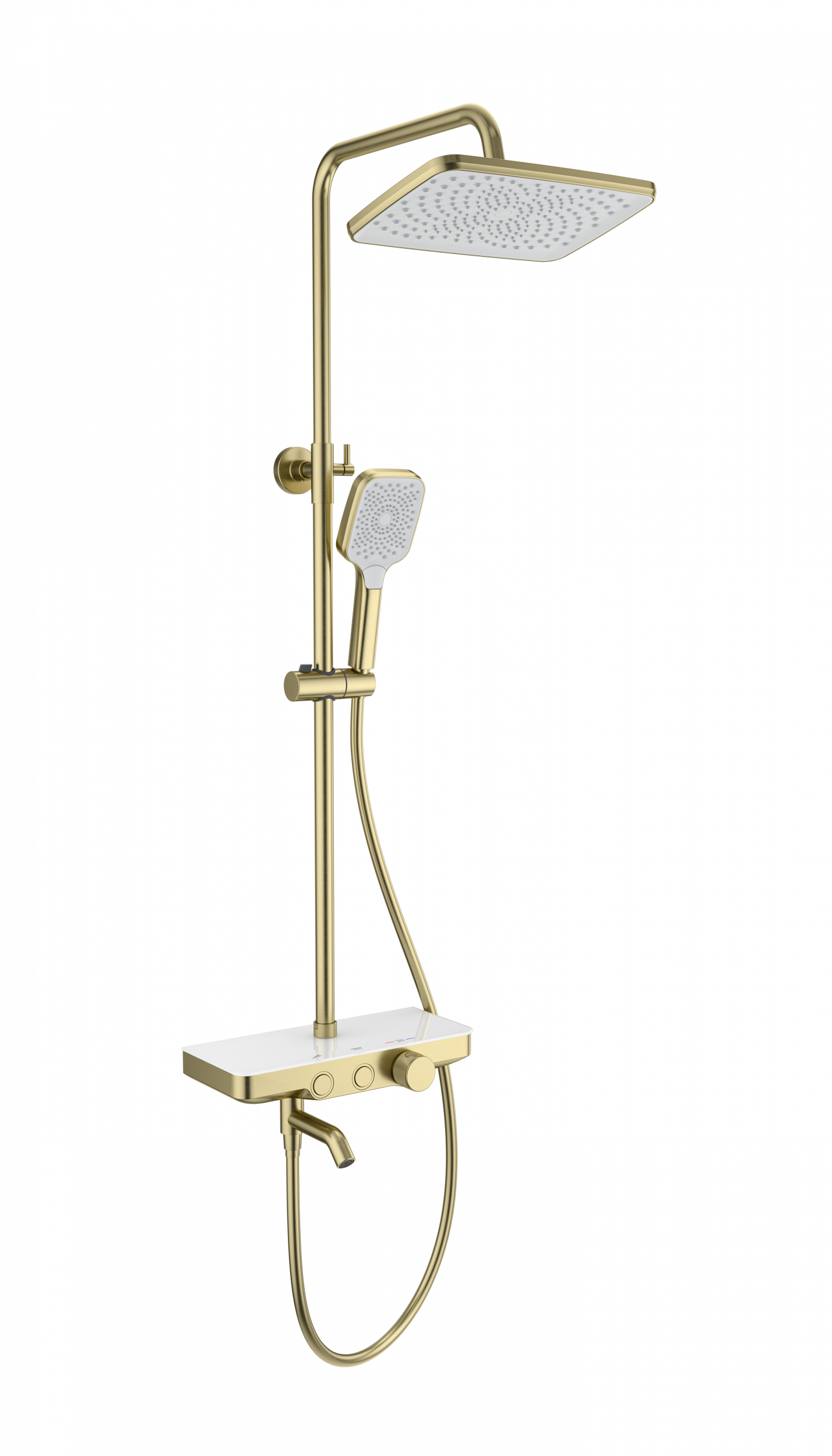 Душевая стойка Wonzon&Woghand WW-B3099-A-BG термостат, брашированное золото