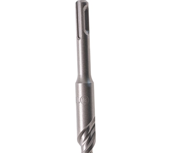 Бур по бетону, двойная спираль, Cobalt W-tip (16x210 мм; SDS PLUS) Denzel 705037