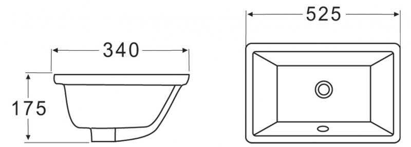 Раковина BelBagno BB1009 53 см