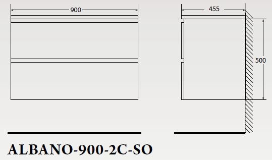 Тумба с раковиной BelBagno Albano 90 см Pino Scania