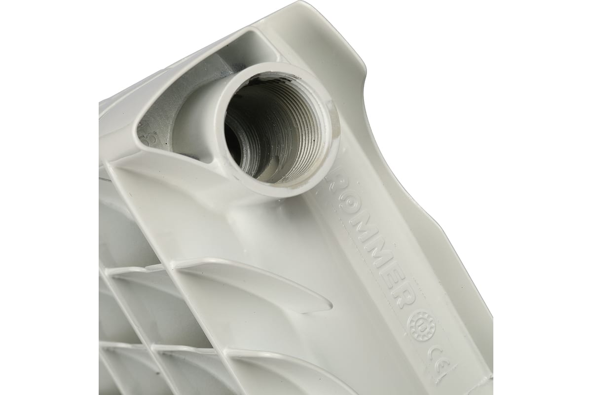 Алюминиевый радиатор Rommer Optima 500 4 секции RAL9016 89556