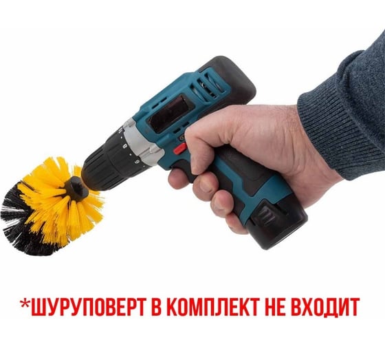 Щетки сменные для уборки, химчистки автомобиля, набор 10 предметов ISMA ISMA-7714(58511)