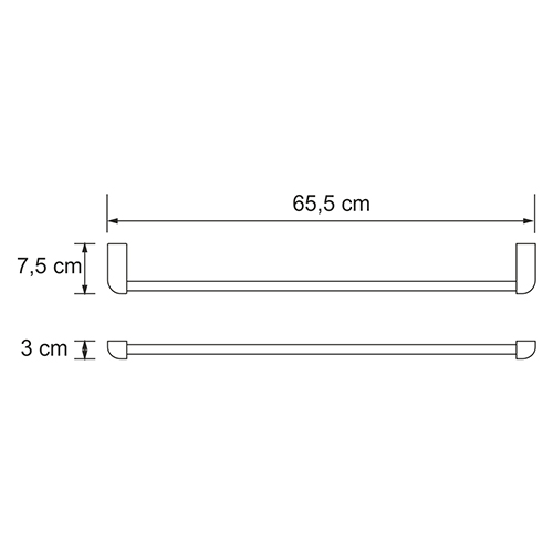 Полотенцедержатель WasserKRAFT Kammel K-8330WHITE, одинарный