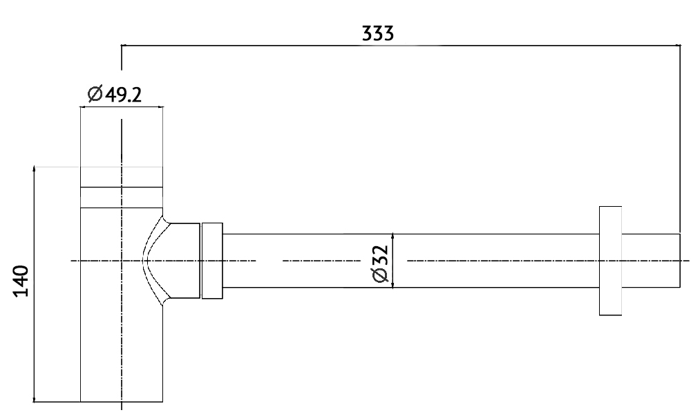 Сифон для раковины AQUAme AQM7010BG шлифованное золото