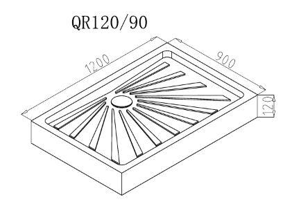 Поддон для душа Cerutti QR120/90 120x90 прямоугольный