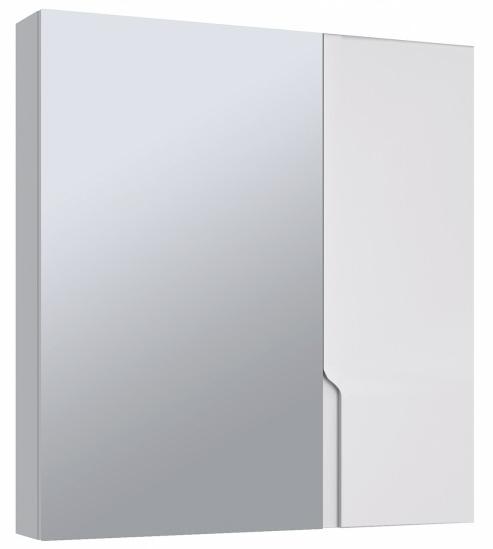 Зеркальный шкаф Руно Стокгольм 70 см, белый