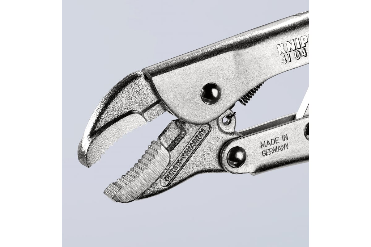Ручной зажим Knipex круг 30 мм, квадрат 20 мм,под ключ 30 мм,штрихкод на ручках KN-4104180EAN
