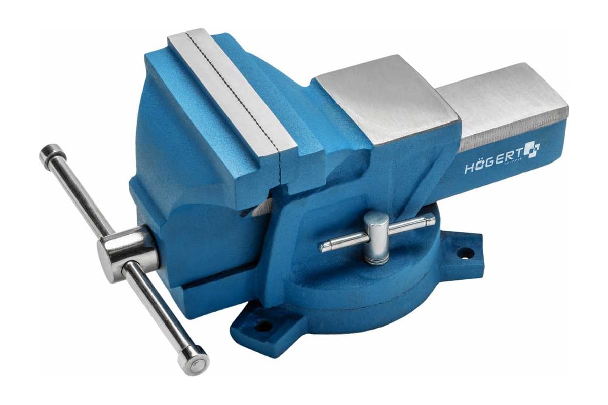 Тиски слесарные поворотные Hoegert Technik 200 мм NEW HT3B613