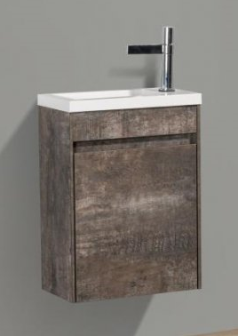 Тумба с раковиной BelBagno Pietra Mini 46 см, правосторонняя Stone