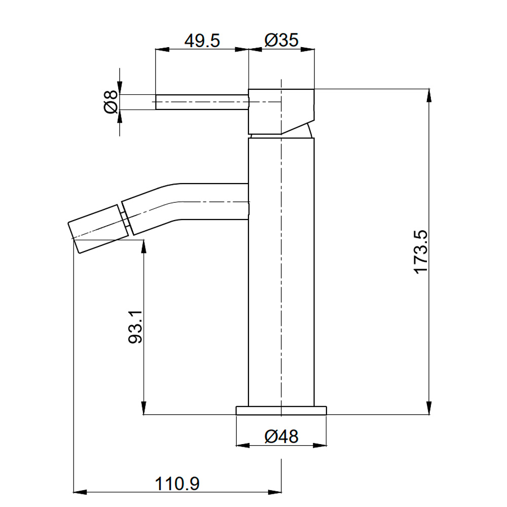 Смеситель для биде AQUAme Siena AQM6216BG шлифованное золото