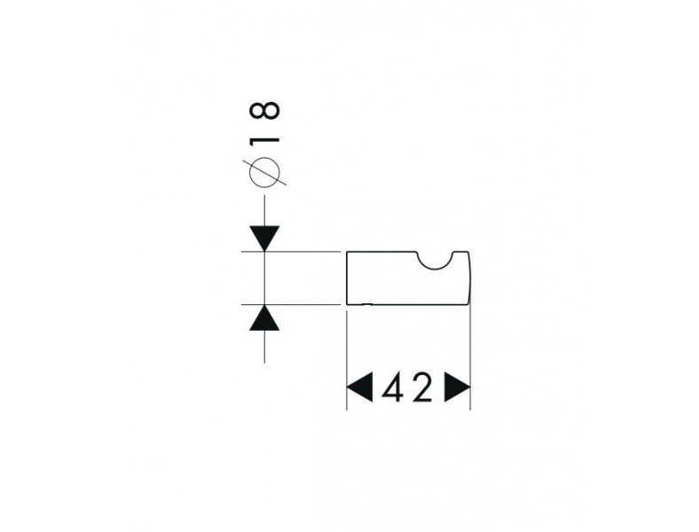 Крючок Hansgrohe Logis 40511000 хром