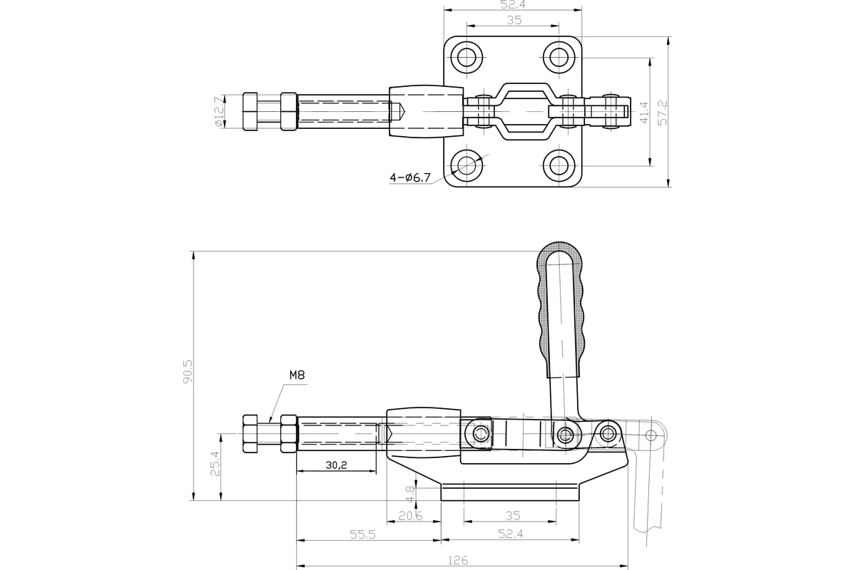 Зажим шатунного типа HS CLAMP HS-305-CM