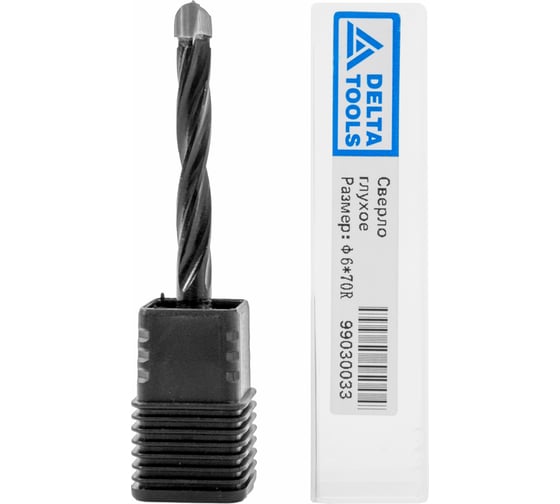 Сверло глухое 6х10х70 мм, R Deltatools 06-0058