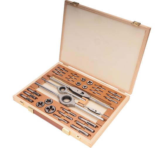 Набор метчиков и плашек Bucovice Tools BSW 1/8-1/2 115CrV3 34 предмета 311012
