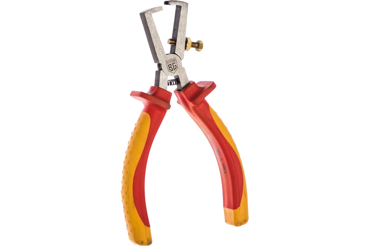 Диэлектрические клещи для снятия изоляции Berger BG 1000V 175 мм BG1210