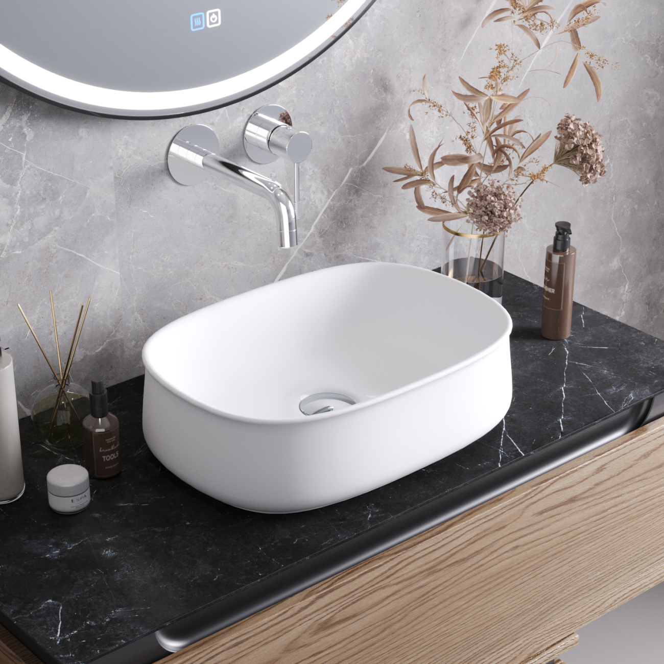 Раковина Cezares CZR-6605 46 см белый