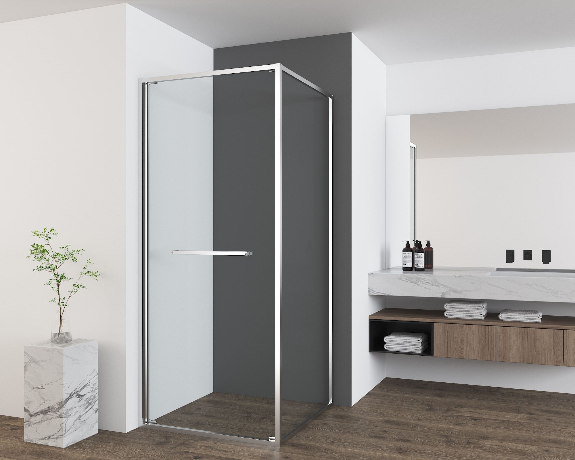 Душевой уголок Vincea Tesi VSRW-7TS9090CL 90x90 хром, прозрачное Душевой уголок Vincea Tesi VSRW-7TS9090CL 90x90 хром, прозрачное