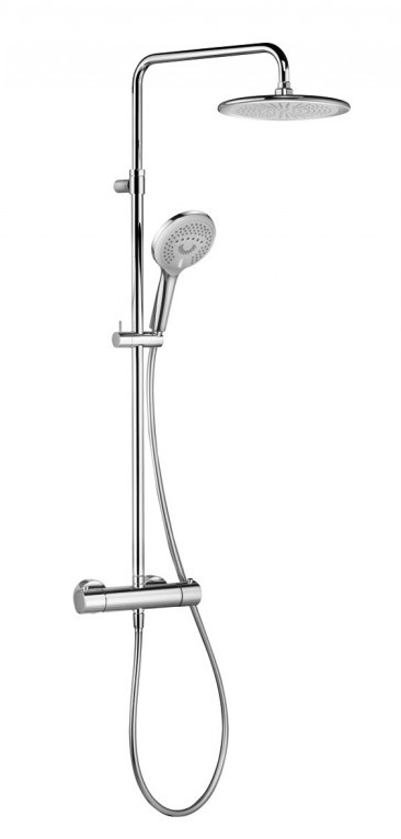 Душевая стойка Kludi Freshline Dual Shower System 6709205-00, термостат