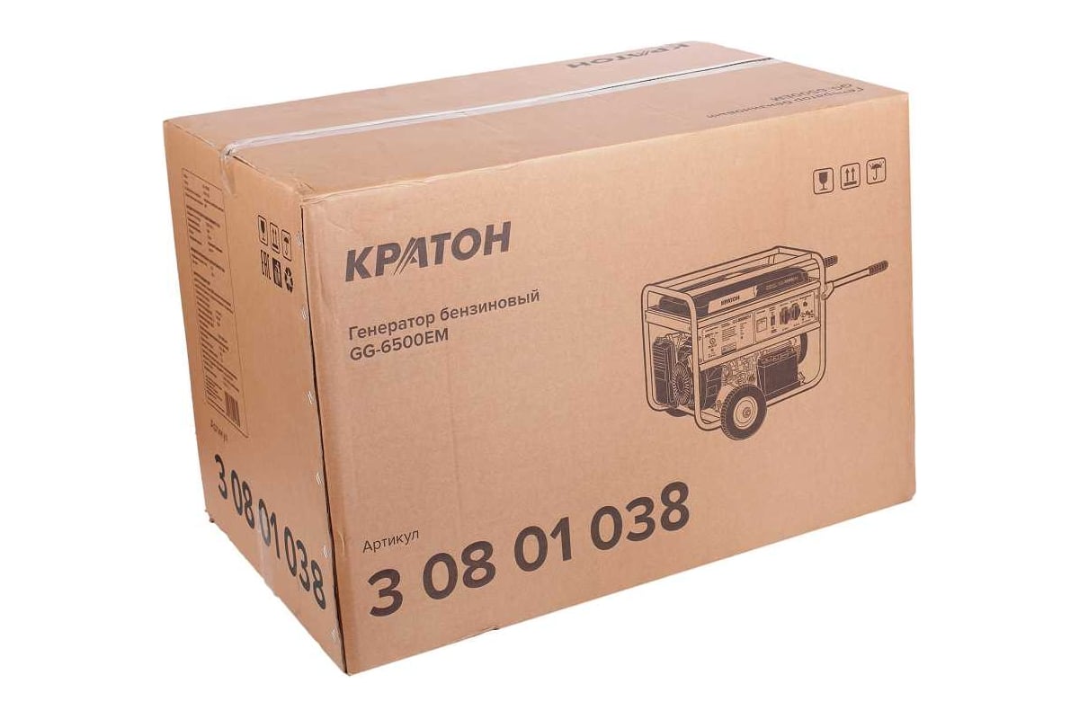 Бензиновый генератор Кратон GG-6500EM 3 08 01 038