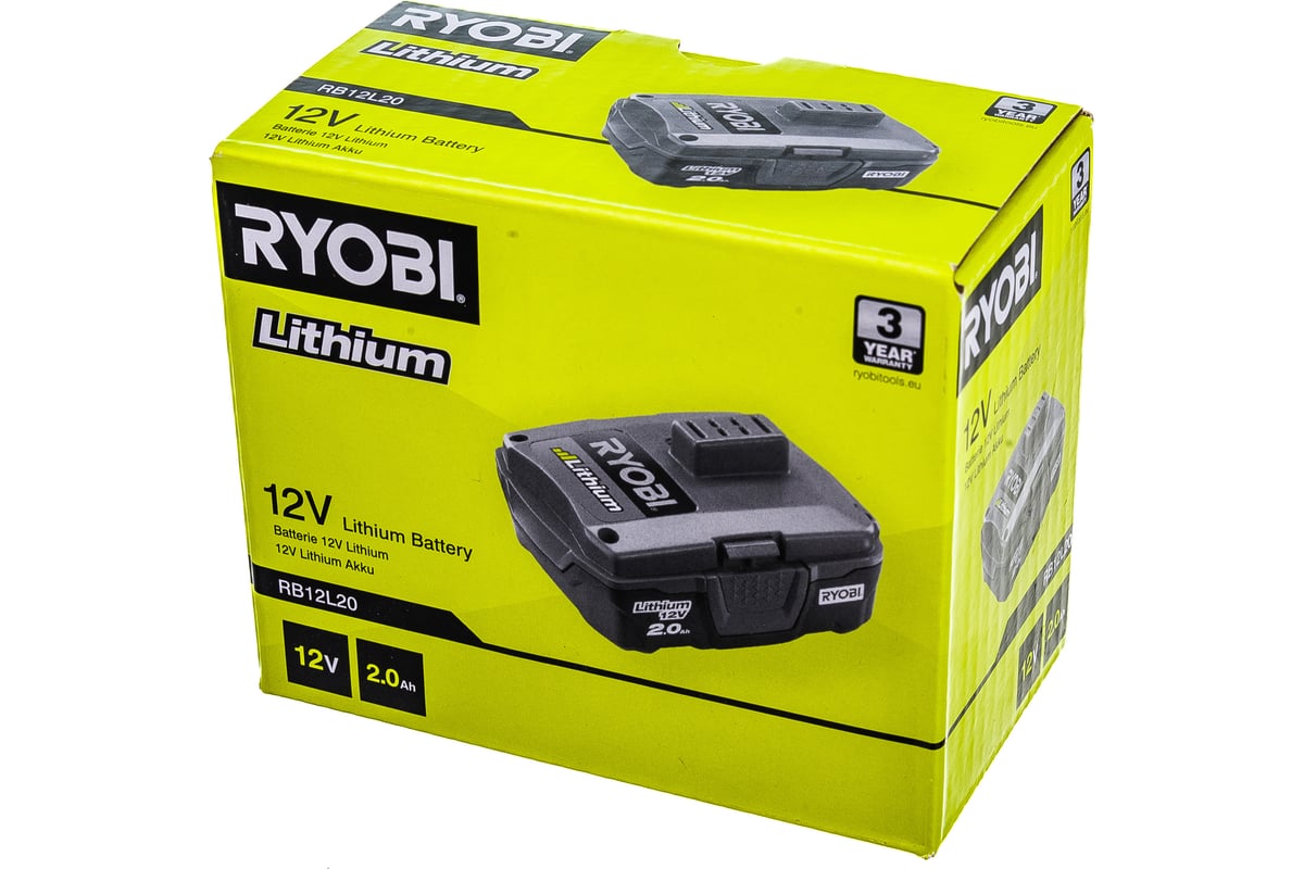 Аккумулятор RB12L20 (12В; 2А*ч; Li-Ion) Ryobi 5133005089