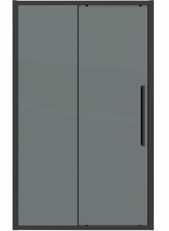 Душевая дверь Grossman Cosmo 120x195 тонированное, черный матовый 100.K33.02.120.21.10